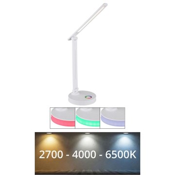 Globo - LED RGBW Hämardatav puutetundlik laualamp LED/5W/230V + LED/2W 2700K/4000K/6500K valge