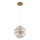 Globo - LED-ripplühter kaabliga LED/12W/230V 3000K kuldne