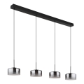 Globo - LED-rippvalgusti kaabliga LED/24W/230V must/suitsune