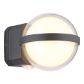 Globo - LED Väli seinavalgusti LED/12W/230V IP54 must