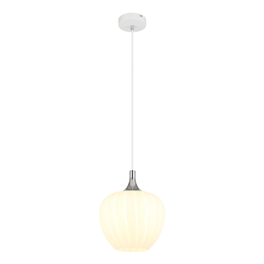 Globo - Lühter 1xE27/60W/230V d. 24 cm valge