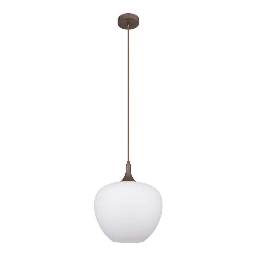Globo - Lühter 1xE27/60W/230V d. 29 cm valge/pruun