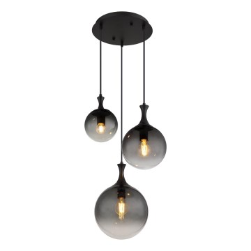 Globo - Lühter 3xE27/10W/230V d. 48 cm must