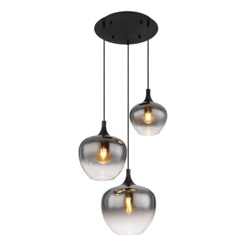 Globo - Lühter 3xE27/40W/230V d. 48 cm must