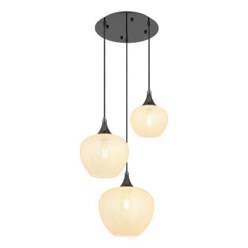 Globo - Lühter 3xE27/40W/230V valge/antratsiit