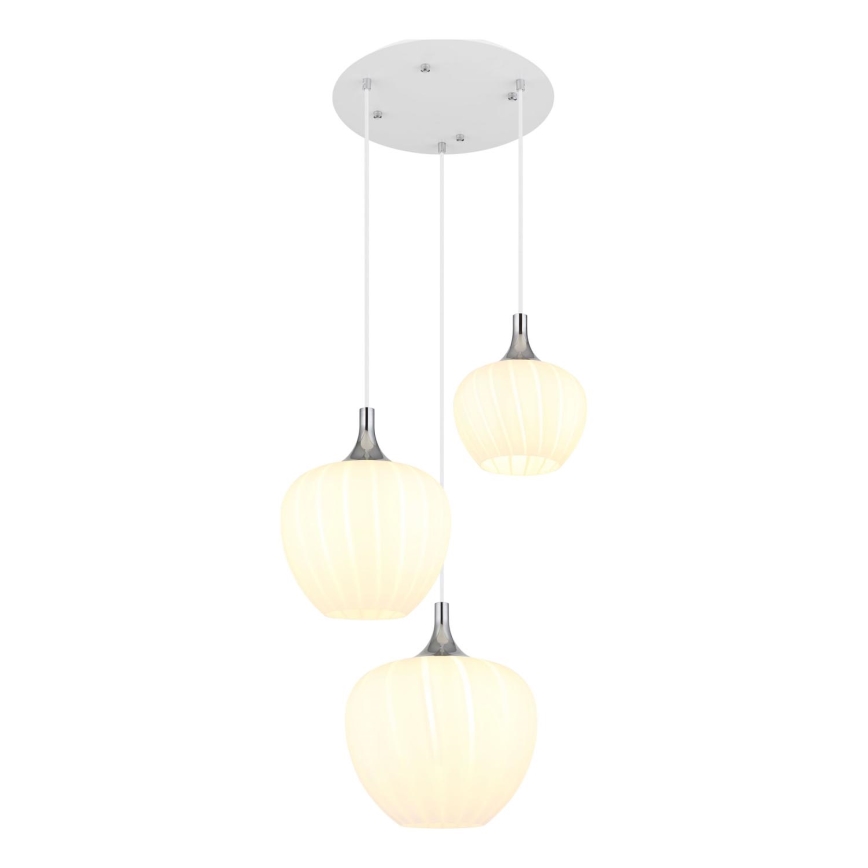 Globo - Lühter 3xE27/40W/230V valge