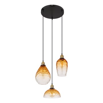 Globo - Lühter 3xE27/60W/230V d. 46 cm oranž