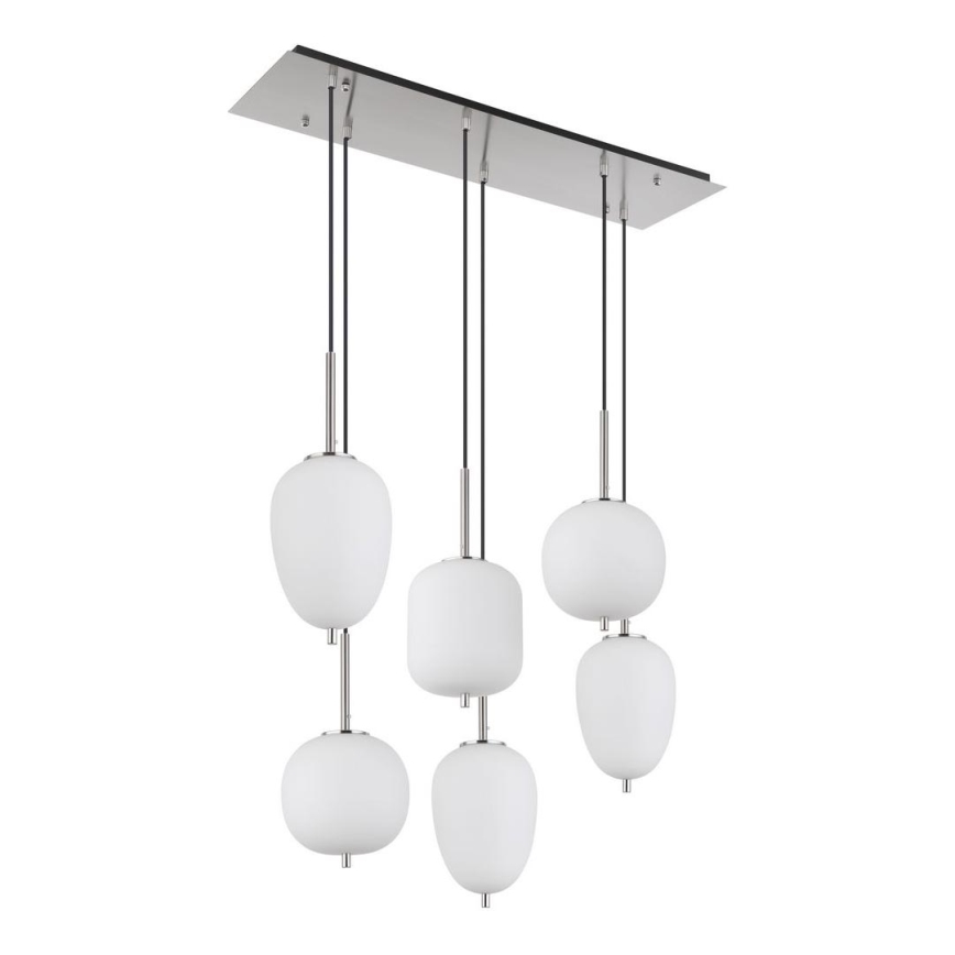 Globo - Lühter 6xE14/40W/230V läikiv kroom