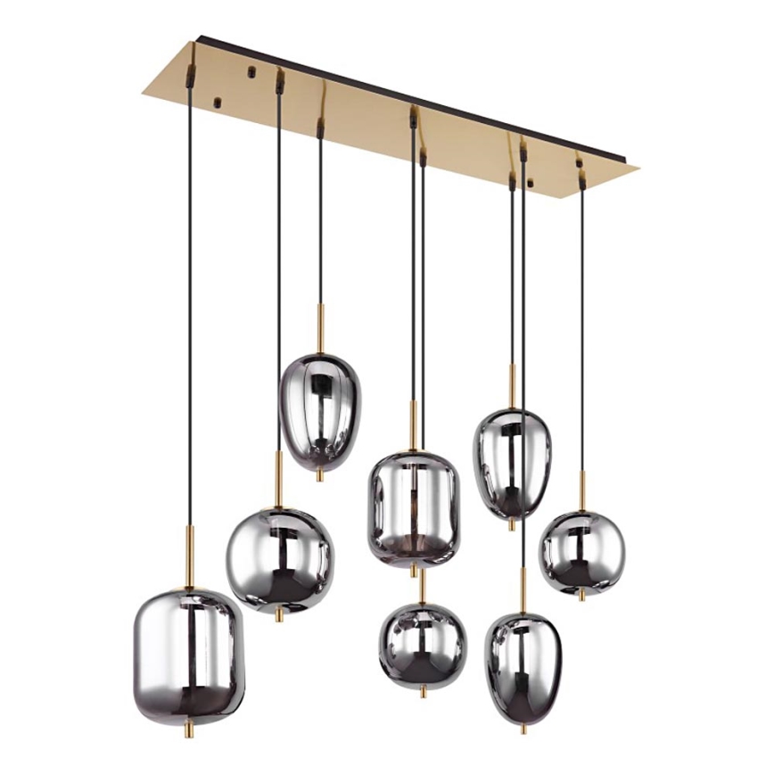 Globo - Lühter 8xE14/40W/230V suitsune