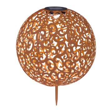 Globo - Päikesepaneeliga valgusti LED/0,06W/1,2V roostevärvi IP44 285x400 mm
