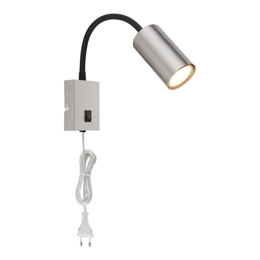 Globo - Paindlik seinalamp 1xGU10/25W/230V must/matt kroom