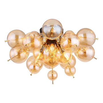 Globo - Pinnale kinnitatav lühter 3xE14/25W/230V d. 55 cm kuldne