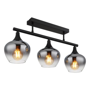 Globo - Pinnale kinnitatav lühter 3xE27/40W/230V must