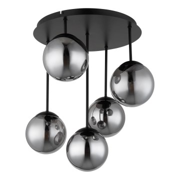 Globo - pinnale kinnitatav lühter 5xE14/25W/230V must