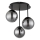 Globo - Pinnapealne laelamp 3xE14/25W/230V must
