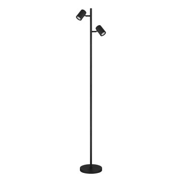 Globo - Põrandalamp 2xGU10/5W/230V must