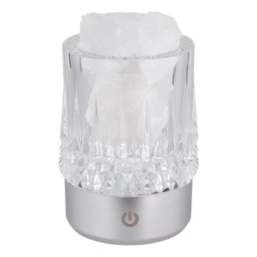Globo - puutetundlik hämardatav LED-laualamp LED/1W/5V 3000K 1200 mAh, hõbedane