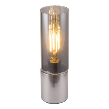 Globo - Puutetundlik laualamp 1xE27/25W/230V d. 9 cm matt kroom