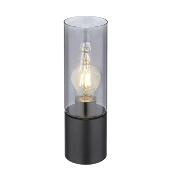 Globo - Puutetundlik laualamp 1xE27/25W/230V d. 9 cm must
