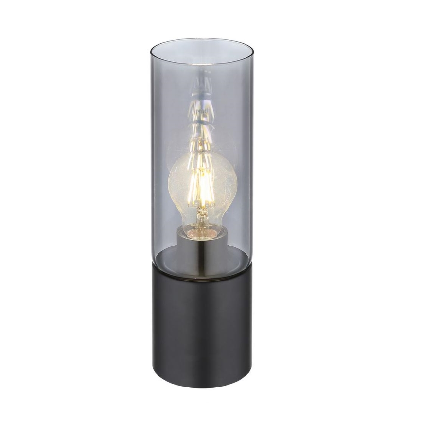 Globo - Puutetundlik laualamp 1xE27/25W/230V d. 9 cm must