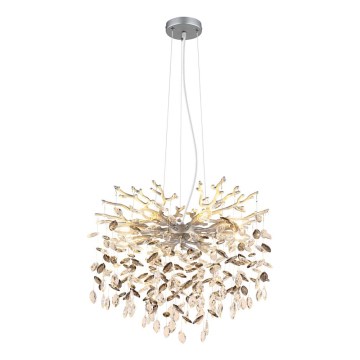 Globo - Ripplühter kaablil 8xE14/40W/230V hõbedane