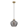 Globo - rippvalgusti kaabliga 1xE27/60W/230V läbimõõt 22 cm suitsune