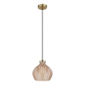 Globo - Rippvalgusti kaabliga 1xE27/60W/230V Ø 22 cm kuldne