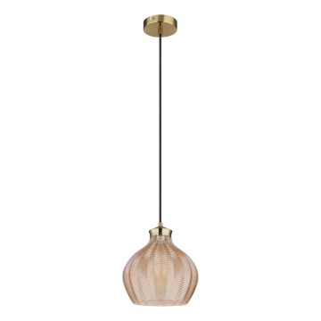 Globo - Rippvalgusti kaabliga 1xE27/60W/230V Ø 22 cm kuldne