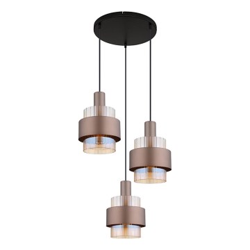 Globo - Rippvalgusti kaabliga 3xE27/60W/230V