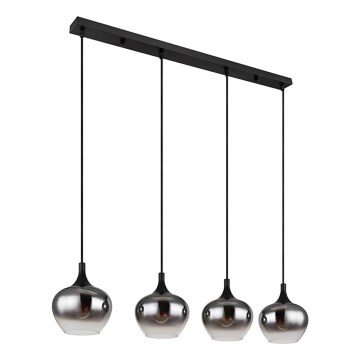Globo - Rippvalgusti kaabliga 4xE27/40W/230V must