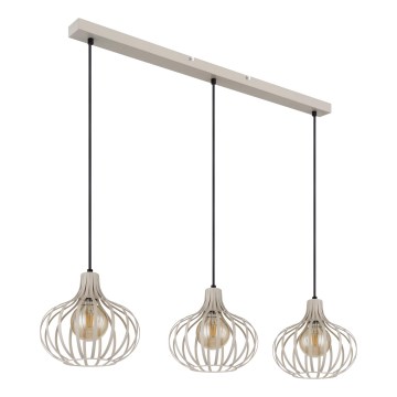 Globo - rippvalgusti kaablil 3xE27/40W/230V beež