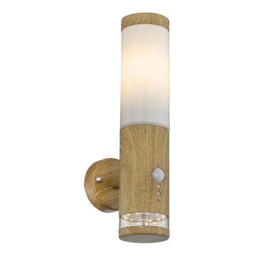Globo - Väli seinavalgusti anduriga 1xE27/15W/230V IP44