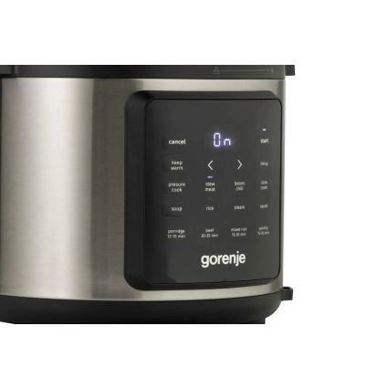 GORENJE GMC6SBK - Mitmeotstarbeline elektripott 6 l 8-ühes 1000W/230V roostevabast terasest