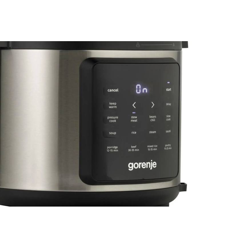 GORENJE GMC6SBK - Mitmeotstarbeline elektripott 6 l 8-ühes 1000W/230V roostevabast terasest