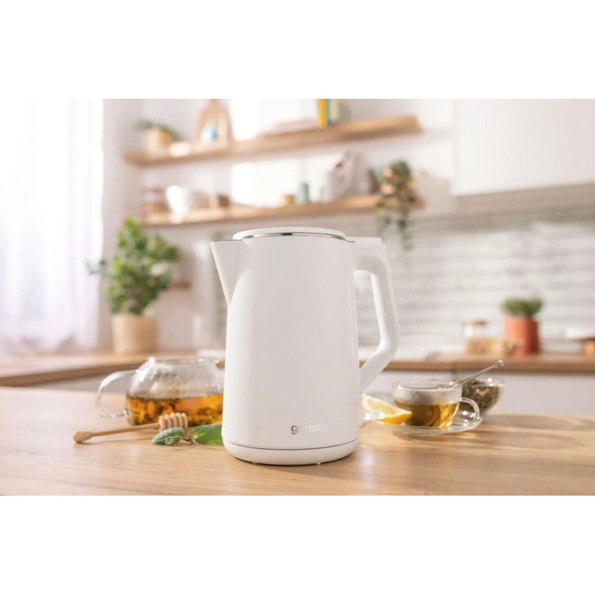GORENJE K15DWW - Elektriline veekeetja 1,5 l 2200W/230V valge