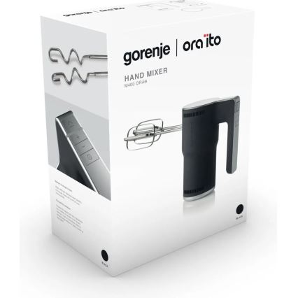 GORENJE M400ORAB - Käemikser 400W/230V must/roostevaba teras