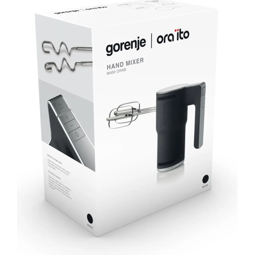 GORENJE M400ORAB - Käemikser 400W/230V must/roostevaba teras