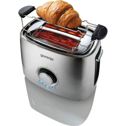 GORENJE T1000E - kaheavaga röster soojendusrestiga, 1000W/230V, roostevabast terasest