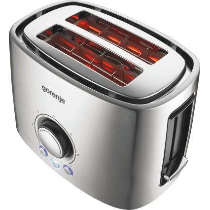 GORENJE T1000E - kaheavaga röster soojendusrestiga, 1000W/230V, roostevabast terasest