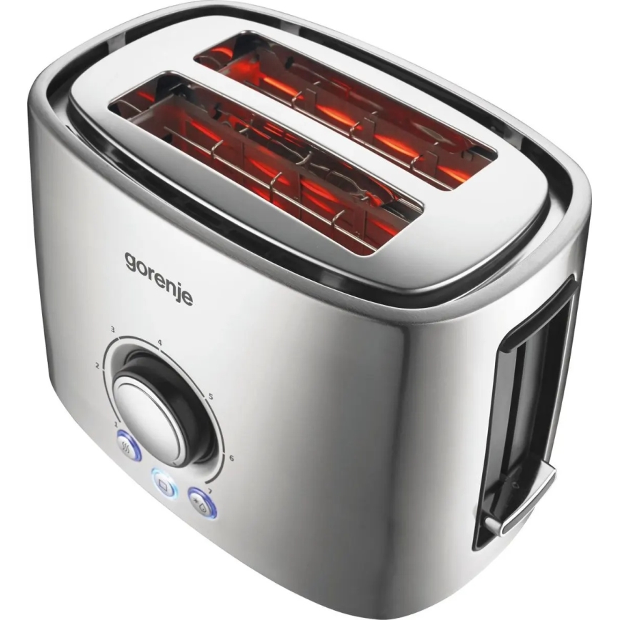 GORENJE T1000E - kaheavaga röster soojendusrestiga, 1000W/230V, roostevabast terasest