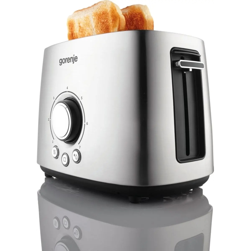 GORENJE T1000E - kaheavaga röster soojendusrestiga, 1000W/230V, roostevabast terasest