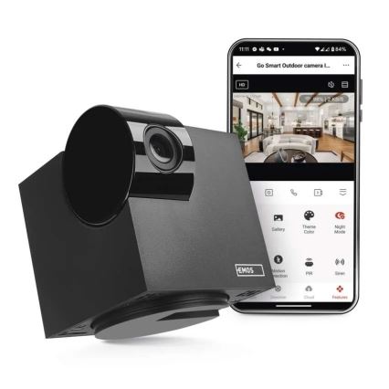 Nutikas sisemine pöörlev kaamera liikumisanduriga GoSmart 5V Wi-Fi Tuya must