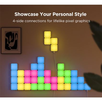 Govee - 10x Nutikas mini RGBIC panel Wi-Fi