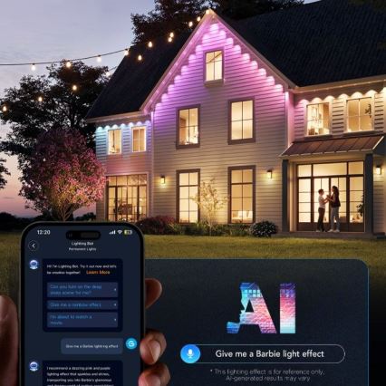 Govee - 30 m LED RGBIC-kett allavalgustitega, Wi-Fi, Matter, IP67