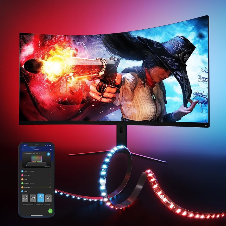 Govee - Dreamview G1 Smart LED RGBIC monitori valgustus 27-34 Wi-Fi