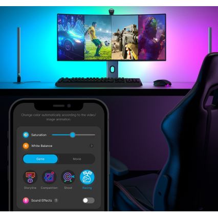 Govee - Dreamview G1 Smart LED RGBIC monitori valgustus 27-34 Wi-Fi
