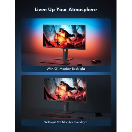 Govee - Dreamview G1 Smart LED RGBIC monitori valgustus 27-34 Wi-Fi