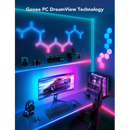 Govee - Dreamview G1 Smart LED RGBIC monitori valgustus 27-34 Wi-Fi