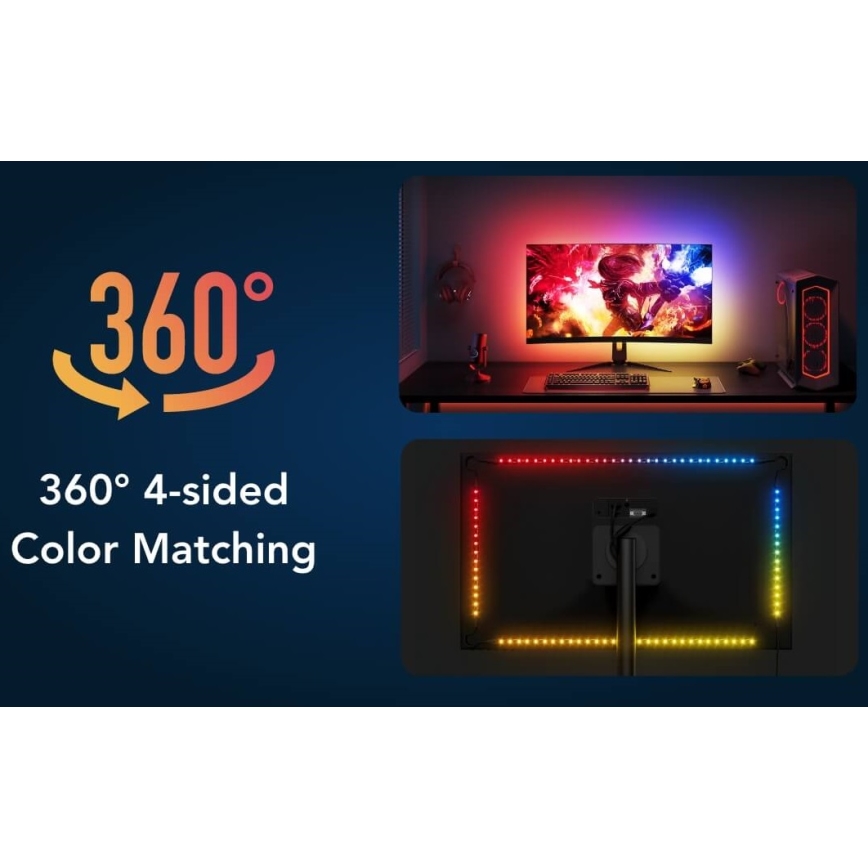 Govee - Dreamview G1 Smart LED RGBIC monitori valgustus 27-34 Wi-Fi