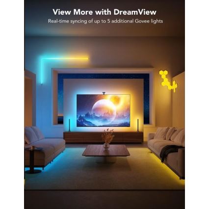 Govee - DreamView T2 DUAL TV 55-65 SMART LED taustvalgustus RGBIC Wi-Fi + kaugjuhtimispult